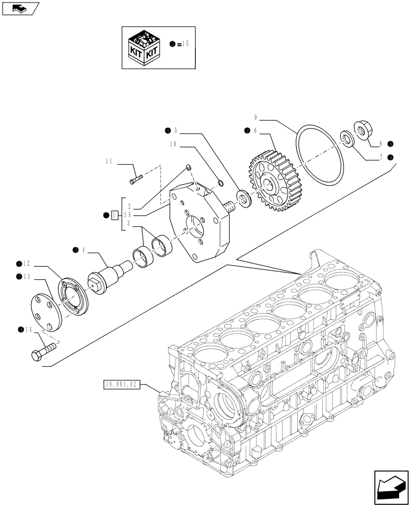 Схема запчастей Case F3BE0684N E916 - (10.114.02) - POWER TAKE OFF (500387625) (10) - ENGINE