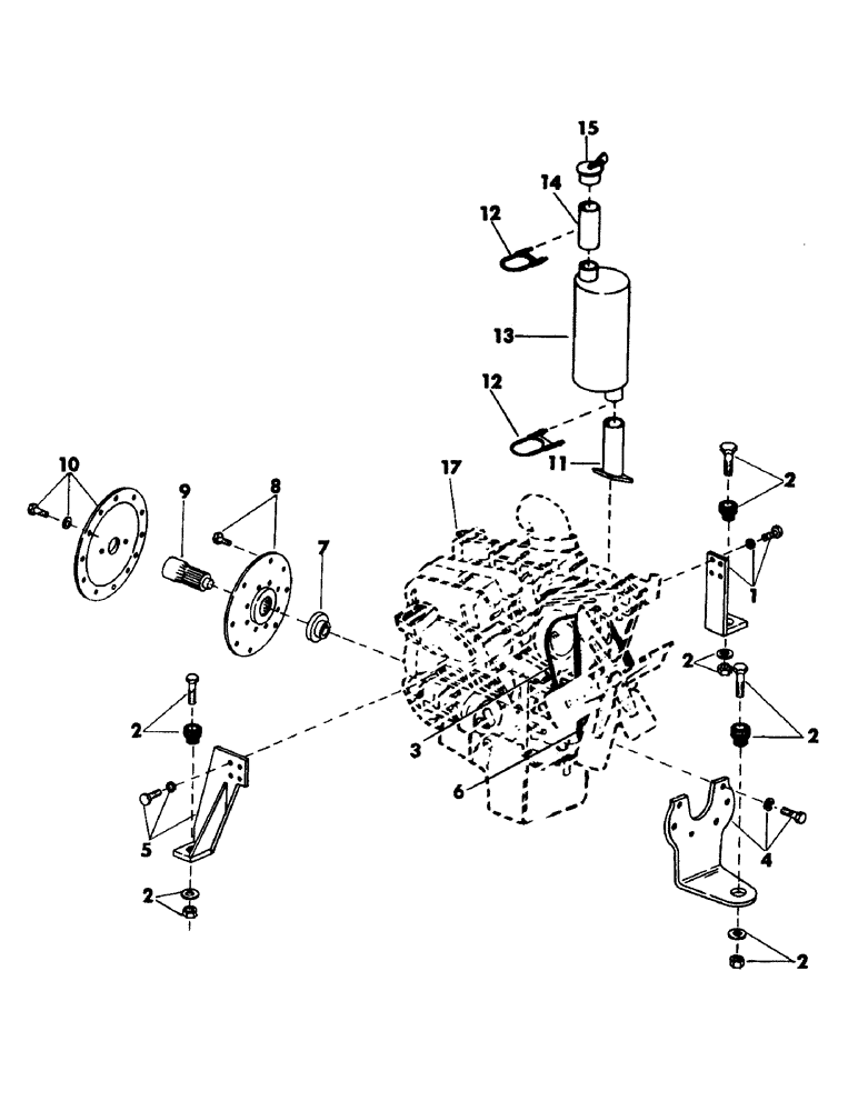 Схема запчастей Case 50 - (023) - DETROIT DIESEL 6V-53 ENGINE AND MOUNTING PARTS (10) - ENGINE