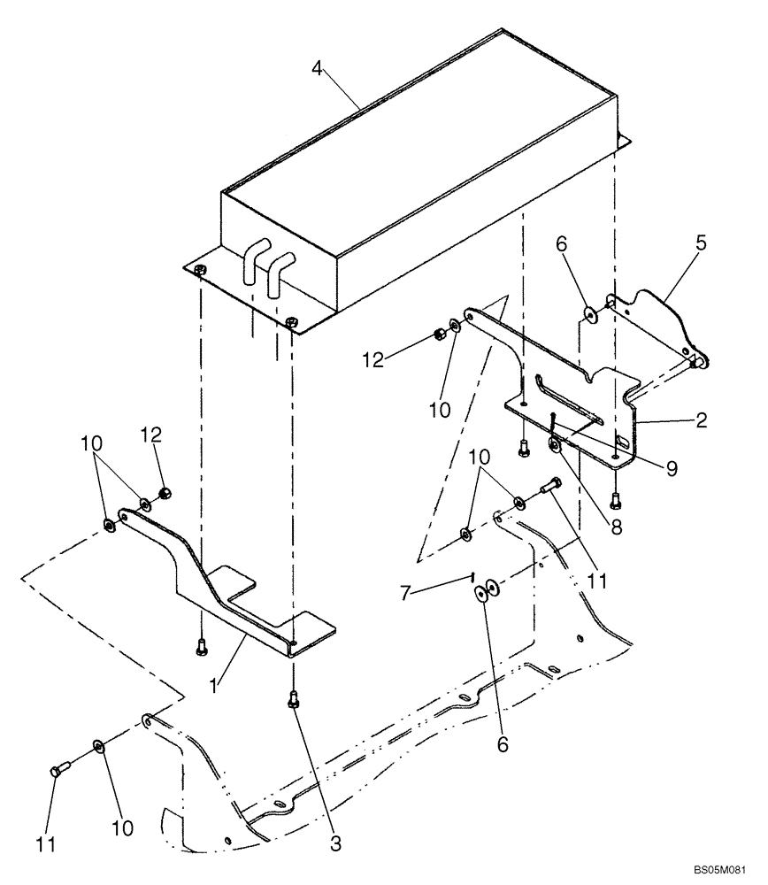 Схема запчастей Case 521D - (09-49A) - AIR CONDITIONING - CONDENSER (09) - CHASSIS