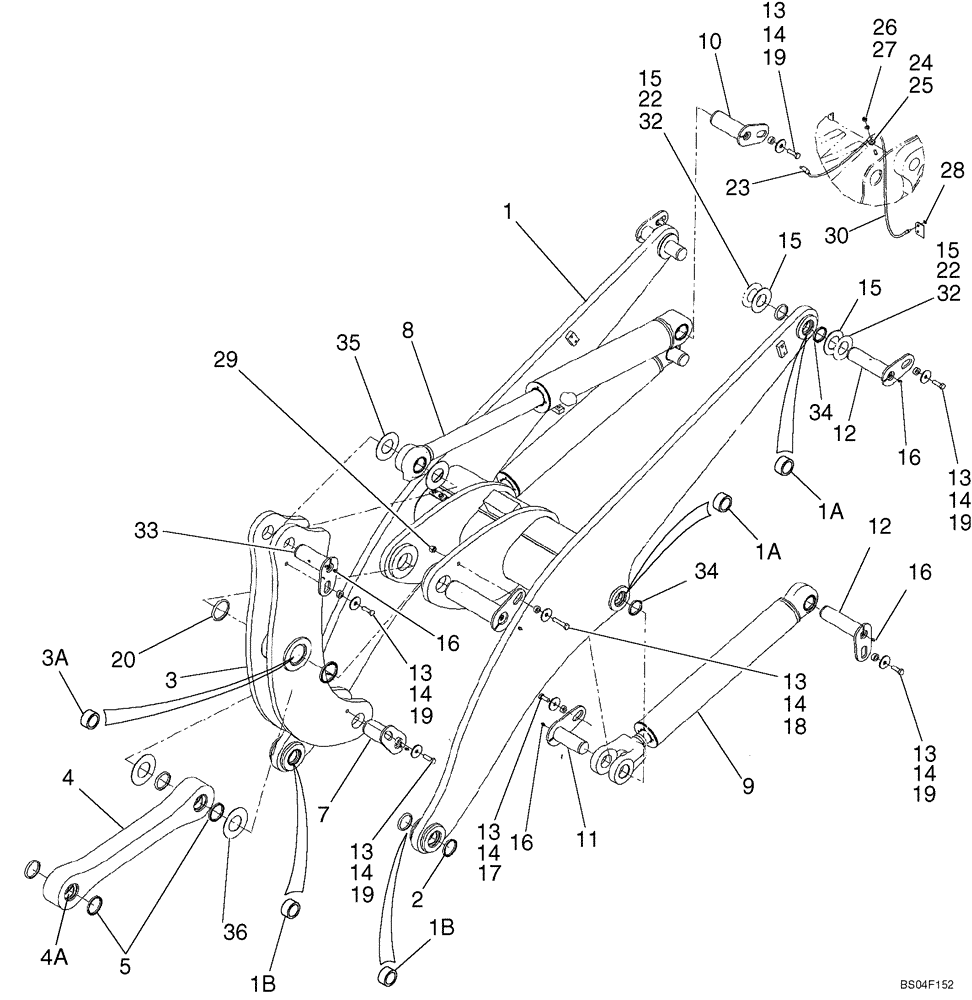 Схема запчастей Case 621D - (09-06A) - FRAME - LOADER LIFT XR - IF USED (09) - CHASSIS