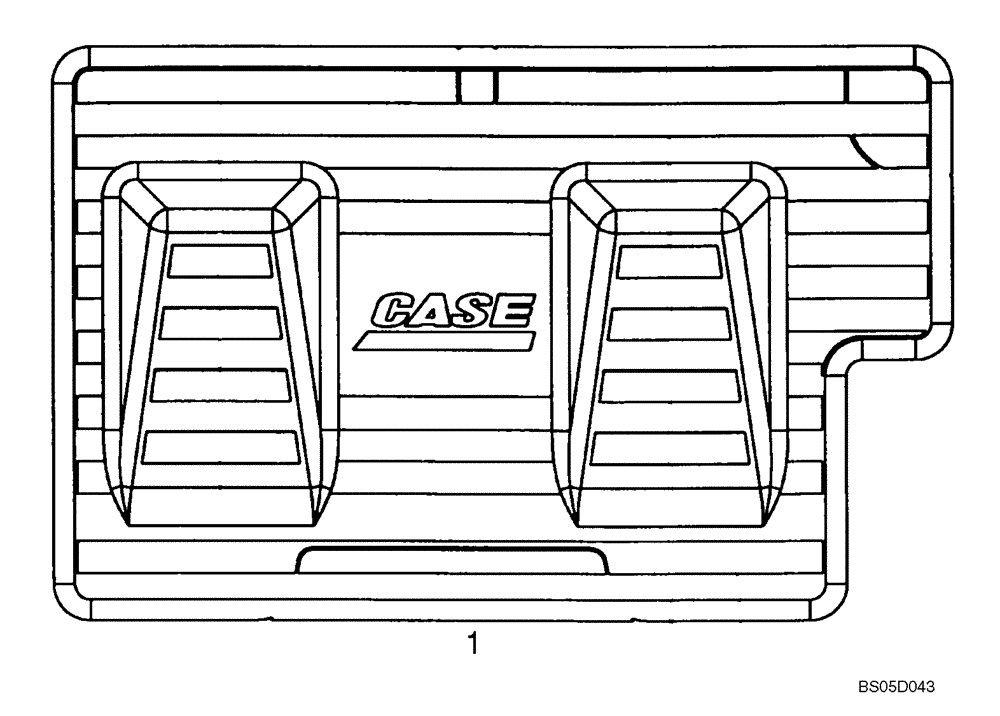 Схема запчастей Case 450 - (09-16) - MAT, FLOOR (09) - CHASSIS