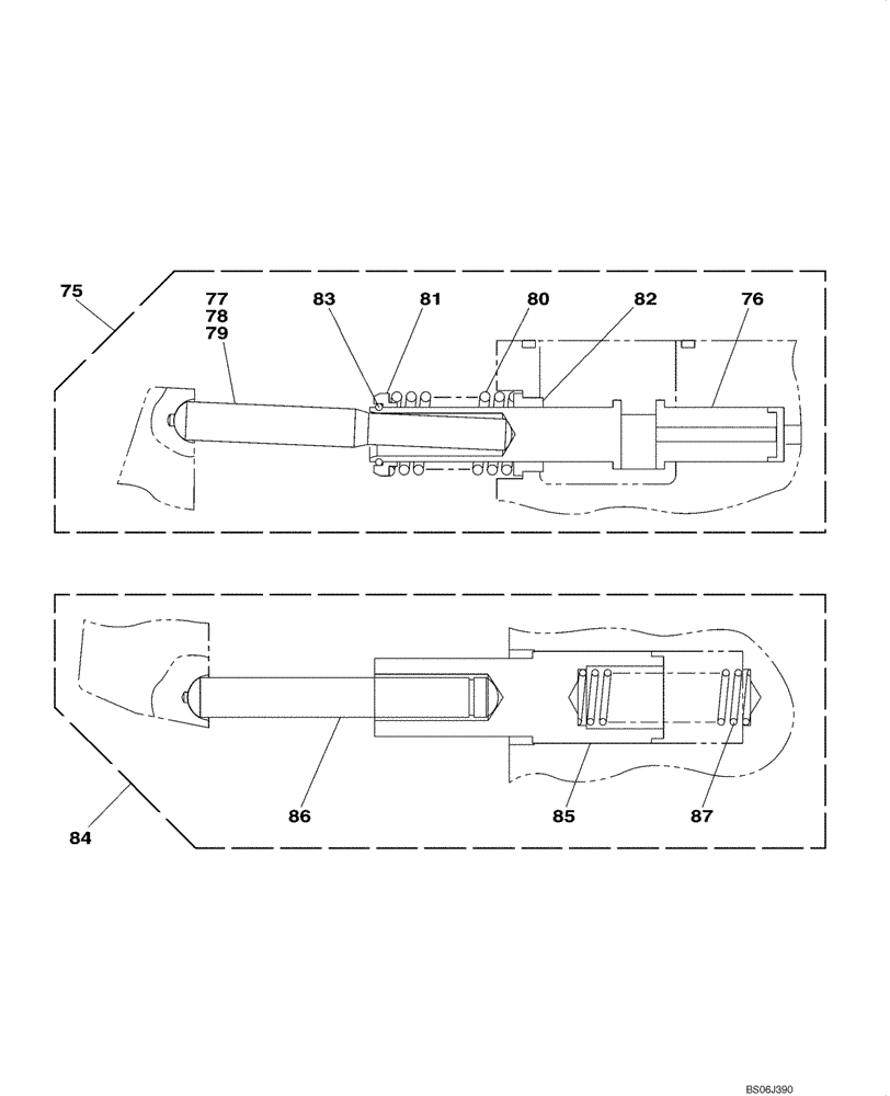 Схема запчастей Case CX130 - (08-126) - KNJ3000 PUMP ASSY, HYDRAULIC - CONTROLLER (08) - HYDRAULICS