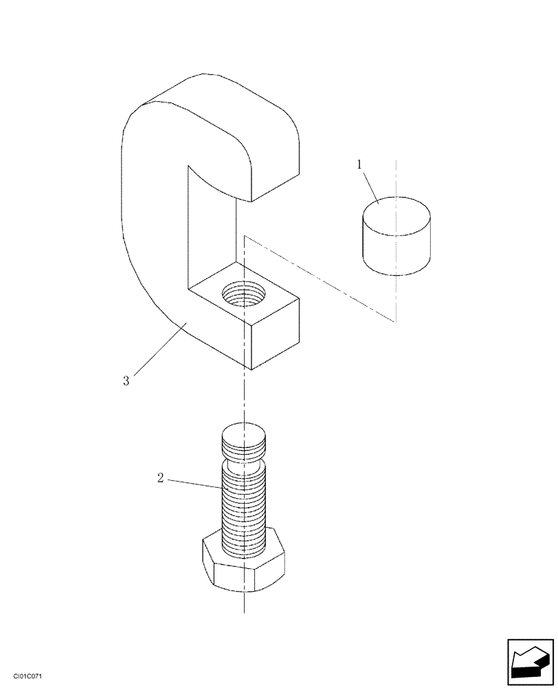 Схема запчастей Case SV212 - (12-010-00[01]) - CHASSIS - FIXING CLAMPS (GROUP 560-2) (ND054304) (09) - CHASSIS/ATTACHMENTS