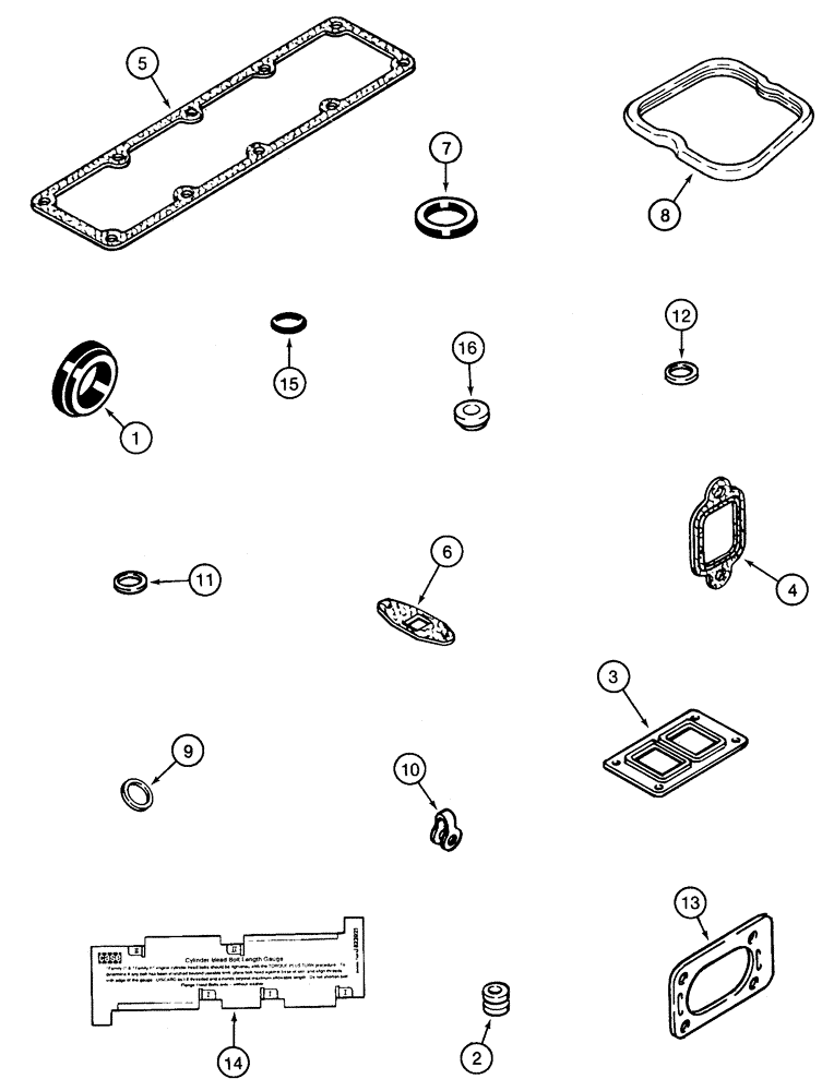 Схема запчастей Case 95XT - (02-34) - GASKET KIT, VALVE GRIND, 4T-390 ENGINE (NORTH AMERICA -JAF0237963 / EUROPE) (02) - ENGINE