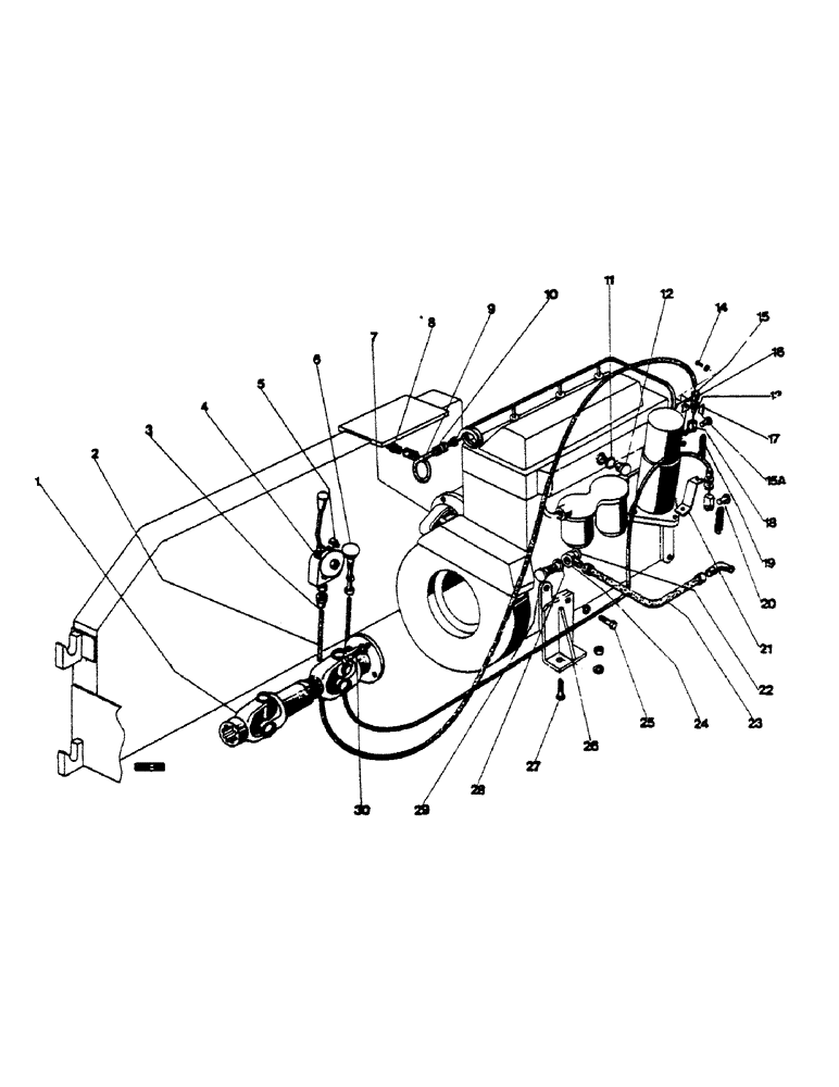 Схема запчастей Case 1529 - (030) - ENGINE (10) - ENGINE