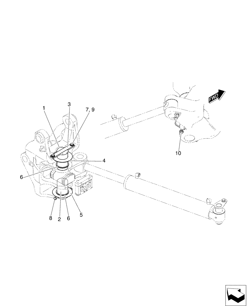 Схема запчастей Case CX50B - (01-003) - BRACKET INSTAL,SWING (39) - FRAMES AND BALLASTING