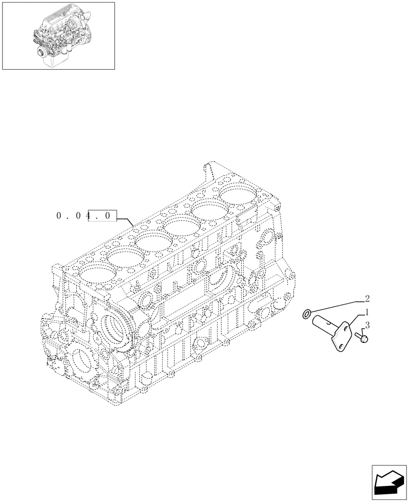 Схема запчастей Case F3AE0684E B002 - (0.30.3[01]) - OIL PRESSURE REGULATION VALVE (99459425) 