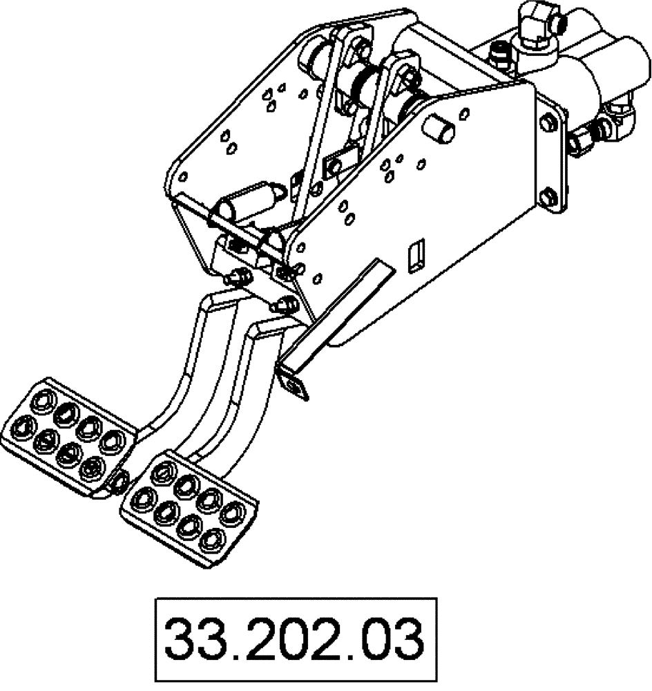 Схема запчастей Case 580SM - (33.000.00) - SECTION INDEX - BRAKE & CONTROLS (33) - BRAKES & CONTROLS