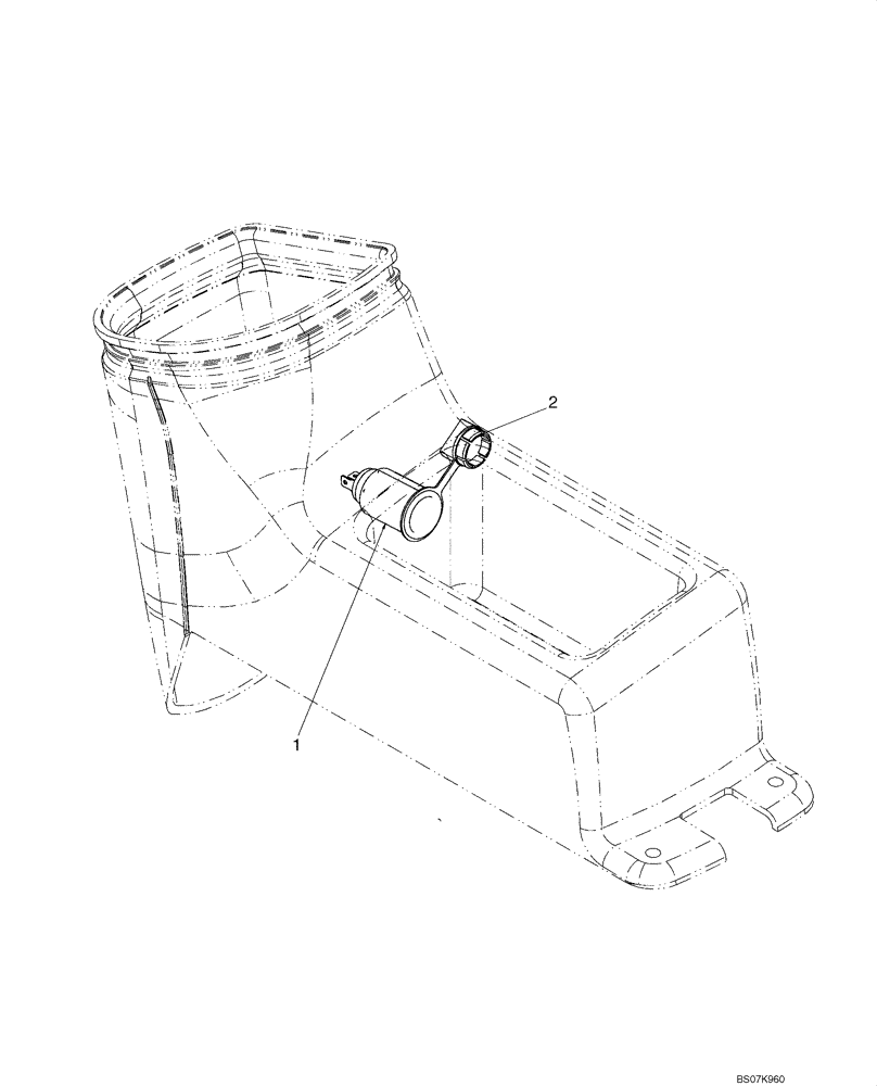 Схема запчастей Case 410 - (04-27) - ELECTRICAL ACCESSORY SOCKET (NA) (04) - ELECTRICAL SYSTEMS