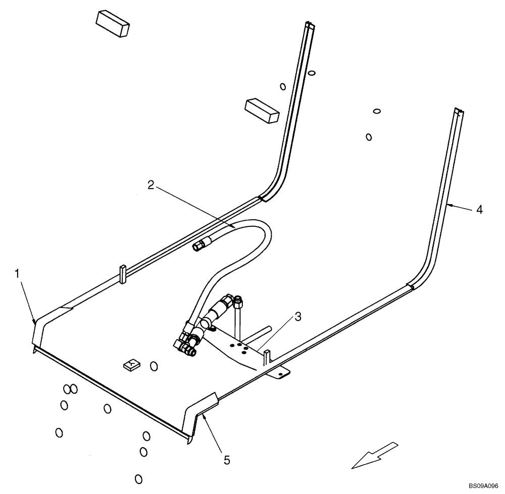 Схема запчастей Case 410 - (09-61C) - NOISE CONTROL (09) - CHASSIS