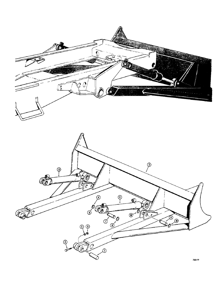 Схема запчастей Case 300C - (238) - DECKING BLADE (88) - ACCESSORIES