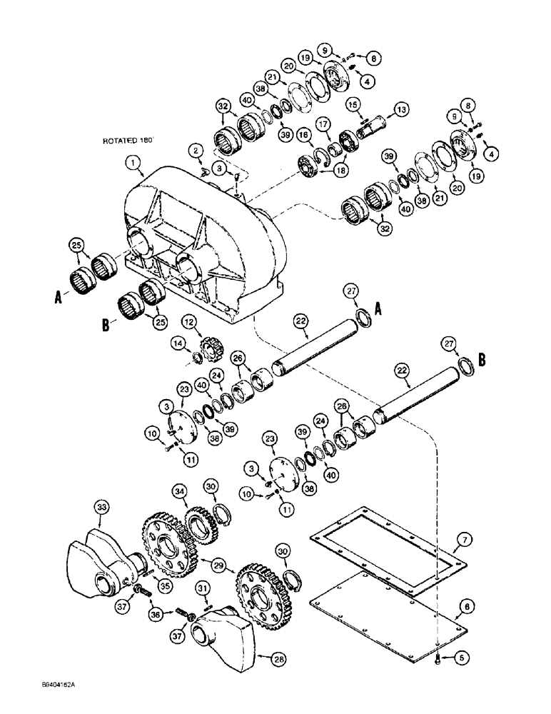 Схема запчастей Case 860 - (9-110) - PLOW GEARBOX ASSEMBLY - H674911 (09) - CHASSIS/ATTACHMENTS