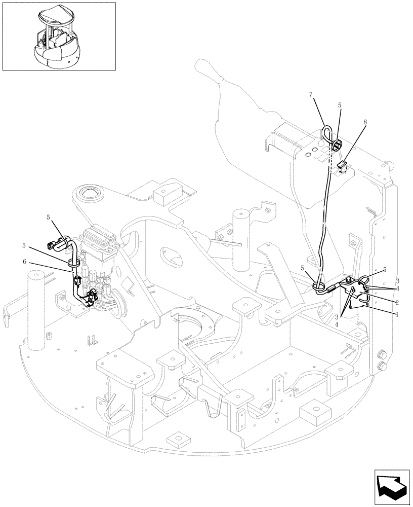 Схема запчастей Case CX27B PV13 - (05-006) - ALARM ASSY (TRAVEL ALARM) OPTIONAL PARTS