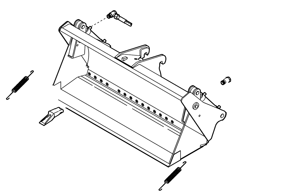 Схема запчастей Case 321D - (64.013[2991119000]) - CLAMSHELL MOUNTING PARTS 95M3 M.Z.-2050BR (82) - FRONT LOADER & BUCKET