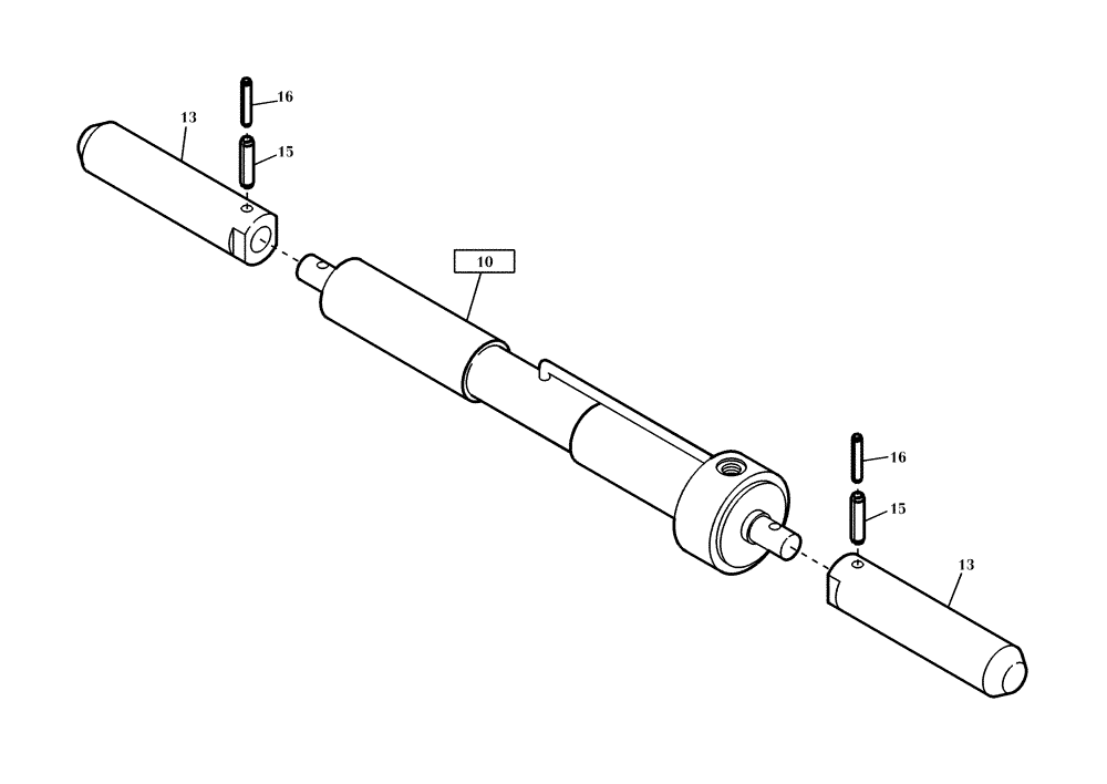 Схема запчастей Case 221D - (24.010[2783942001]) - CYLINDER INSTALLATION QUICK-HITCH (35) - HYDRAULIC SYSTEMS