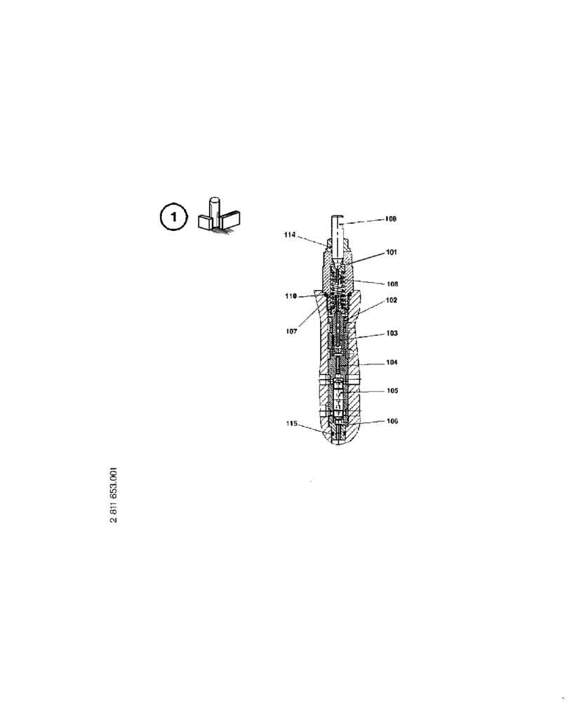 Схема запчастей Case 21E - (23.192[2811636001]) - SWITCH-OVER VALVE (35) - HYDRAULIC SYSTEMS