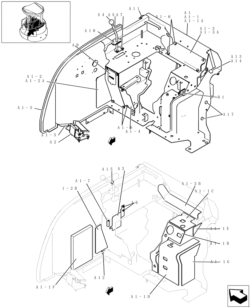 Схема запчастей Case CX27B - (137-01[1]) - CONTROLS (CAB) (35) - HYDRAULIC SYSTEMS