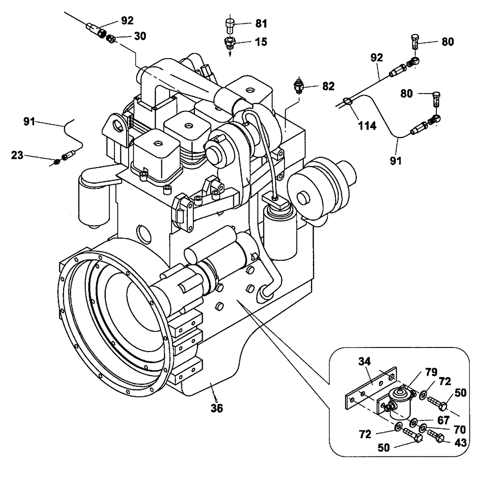 Схема запчастей Case SV210 - (03-001-00[02]) - FUEL SYSTEM (03) - FUEL SYSTEM