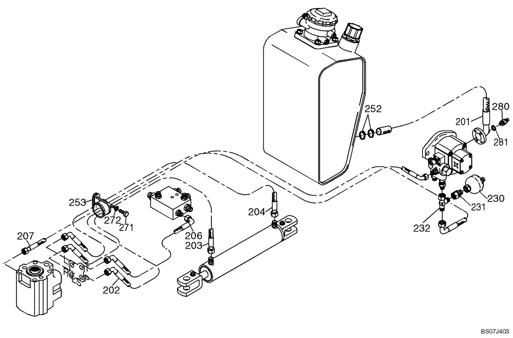 Схема запчастей Case 21D - (20.530[2987633001]) - HYDRAULIC SYSTEM STEERING (35) - HYDRAULIC SYSTEMS