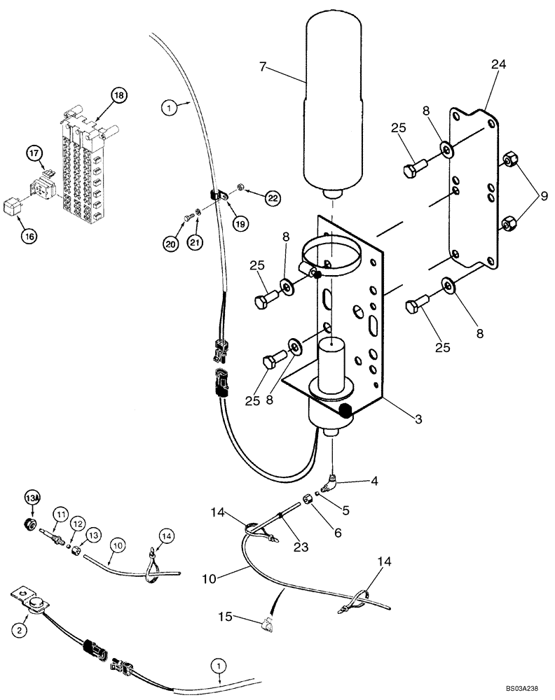 Схема запчастей Case 921C - (04-33) - COLD START SYSTEM (04) - ELECTRICAL SYSTEMS