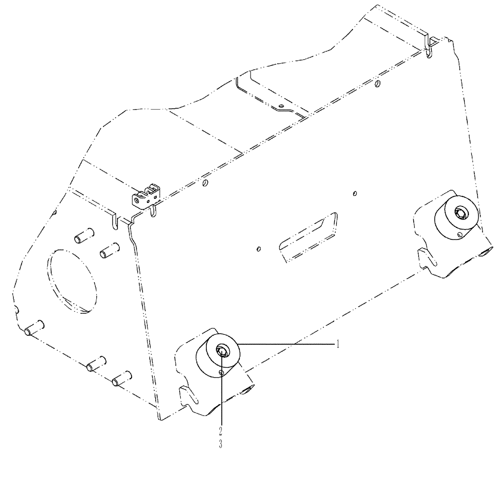 Схема запчастей Case SV250 - (90.116.AO[02]) - LOADER STOP 40MM (90) - PLATFORM, CAB, BODYWORK AND DECALS