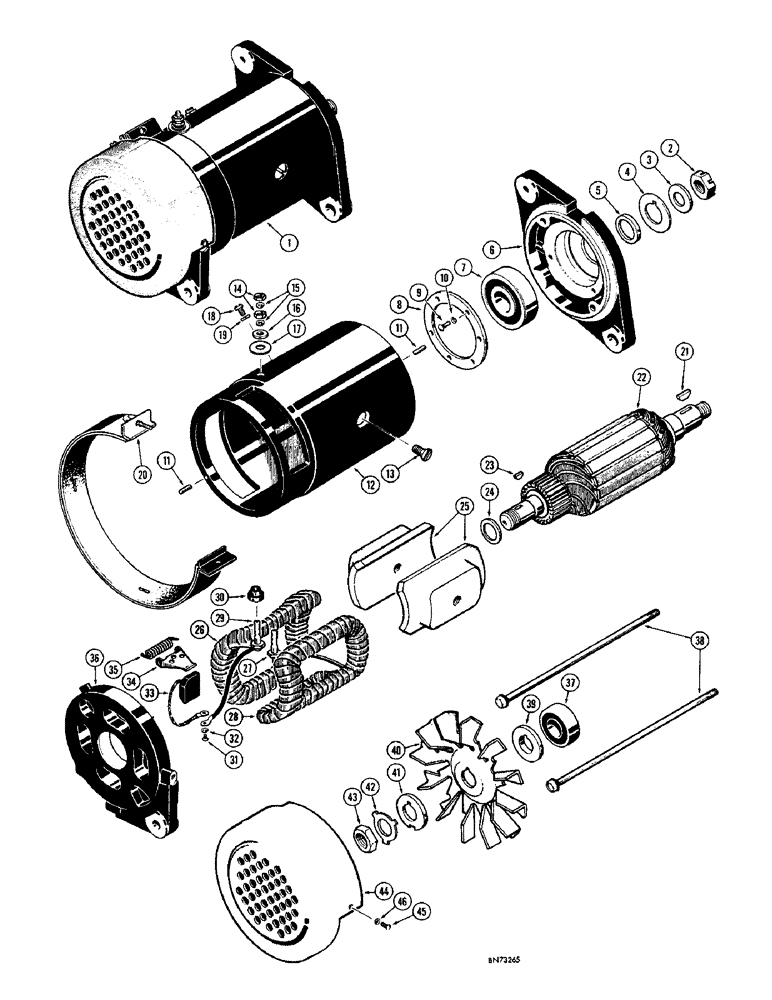 Схема запчастей Case 750 - (052) - R17847 GENERATOR (06) - ELECTRICAL SYSTEMS