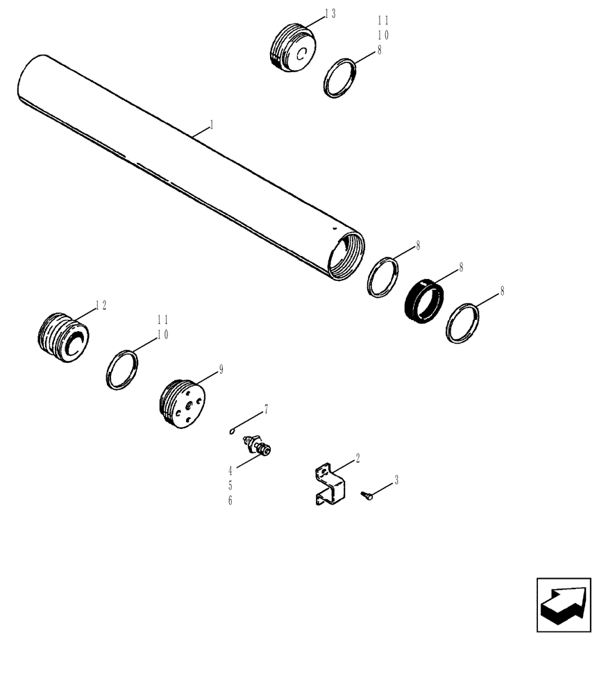 Схема запчастей Case 580SM - (35.701.01) - ACCUMULATOR - RIDE CONTROL (35) - HYDRAULIC SYSTEMS