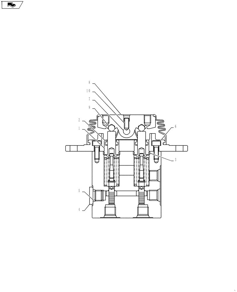 Схема запчастей Case CX27B ASN - (35.310.03) - PILOT VALVE ASSY (DOZER) (35) - HYDRAULIC SYSTEMS