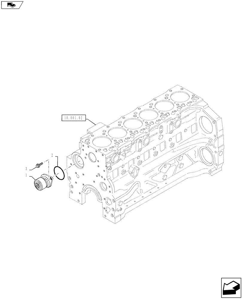 Схема запчастей Case F4DFE613B A004 - (10.400.04) - WATER PUMP (10) - ENGINE