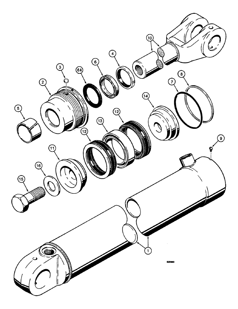 Схема запчастей Case W14 - (490) - G101986 AND G101987 LIFT CYLINDERS (08) - HYDRAULICS