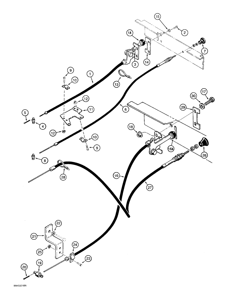 Схема запчастей Case 1825 - (3-07A) - ENGINE CONTROLS, P.I.N. JAF0096671 AND AFTER (03) - FUEL SYSTEM