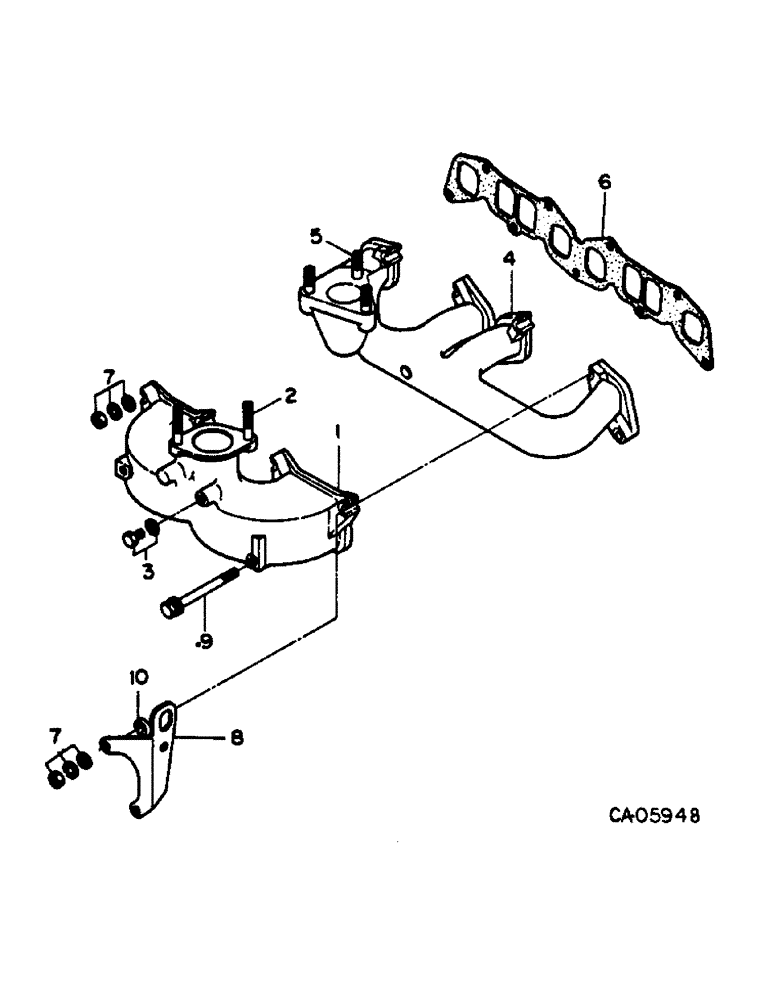 Схема запчастей Case 4155 - (12-15) - POWER, INTAKE AND EXHAUST MANIFOLD (04) - Drive Train