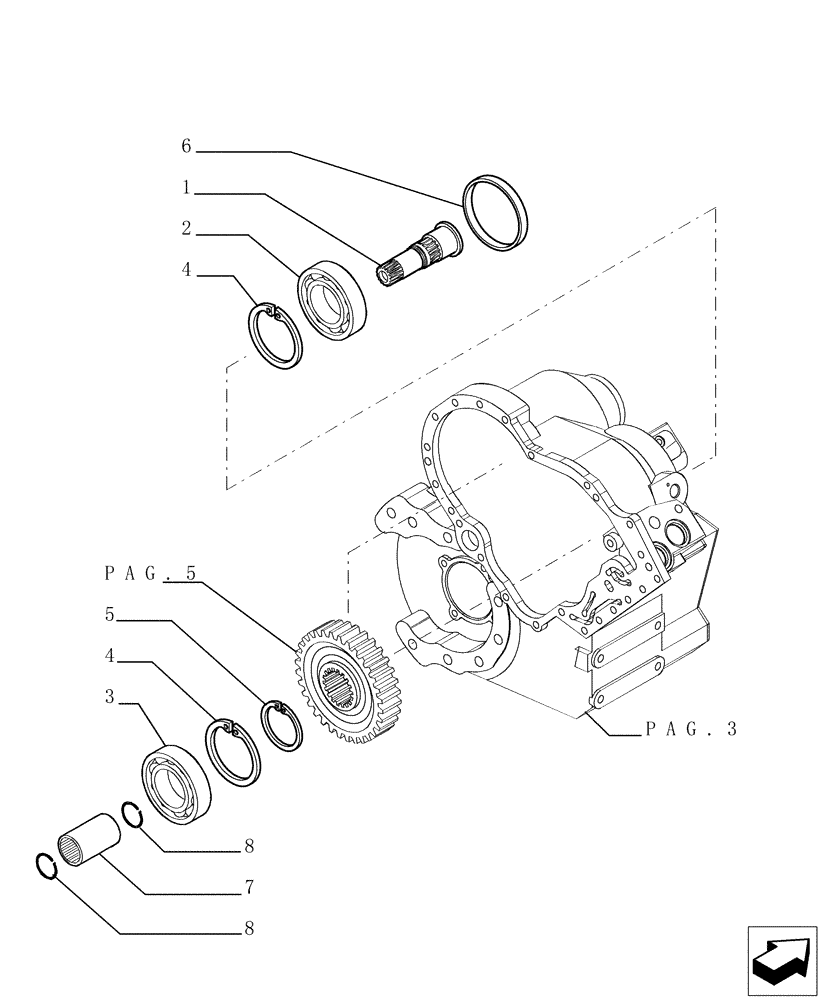 Схема запчастей Case TX1055 - (1.28.A[12]) - TRANSMISSION - COMPONENTS (21) - TRANSMISSION