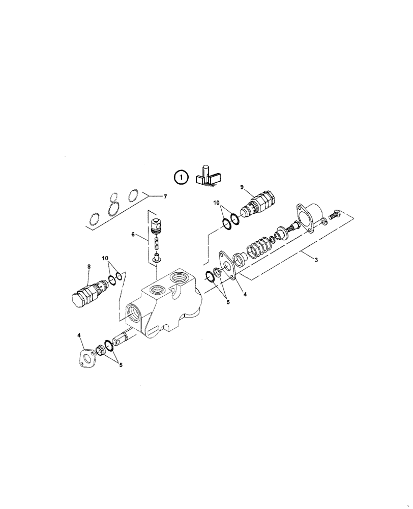 Схема запчастей Case 221D - (23.612[004]) - HYDRAULIC CONTROLS (OPTION) (S/N 581101-UP) (35) - HYDRAULIC SYSTEMS