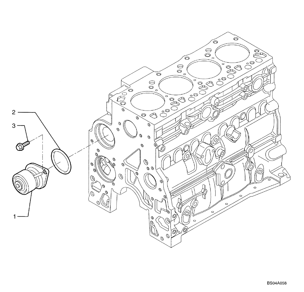 Схема запчастей Case 445 - (02-31) - WATER PUMP (02) - ENGINE