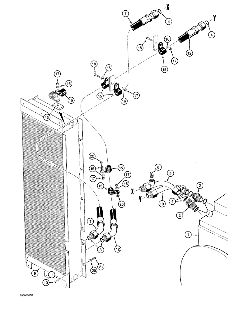 Схема запчастей Case 921 - (6-002) - TRANSMISSION HYDRAULIC CIRCUIT (06) - POWER TRAIN