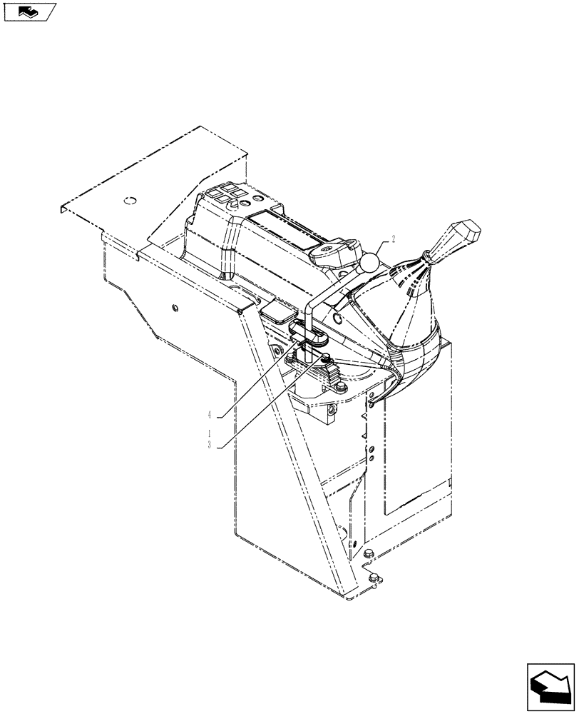 Схема запчастей Case CX55BMSR - (01-048[00]) - DOZER CONTROL ASSY (86) - DOZER