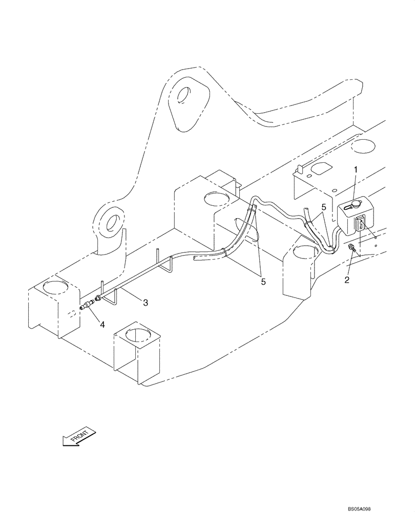 Схема запчастей Case CX225SR - (04-17) - WINDSHIELD WASHER (04) - ELECTRICAL SYSTEMS