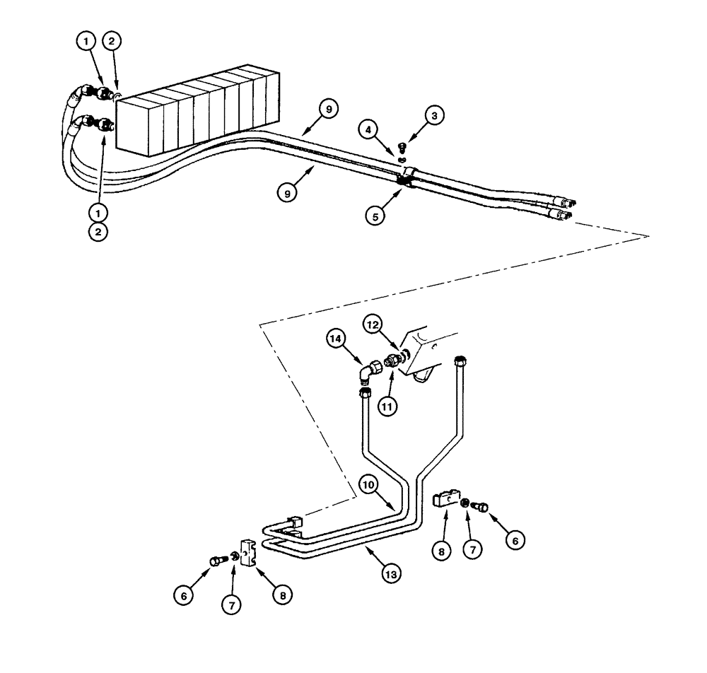 Схема запчастей Case 865 - (08.29[00]) - RIPPER HYDRAULIC CIRCUIT (08) - HYDRAULICS