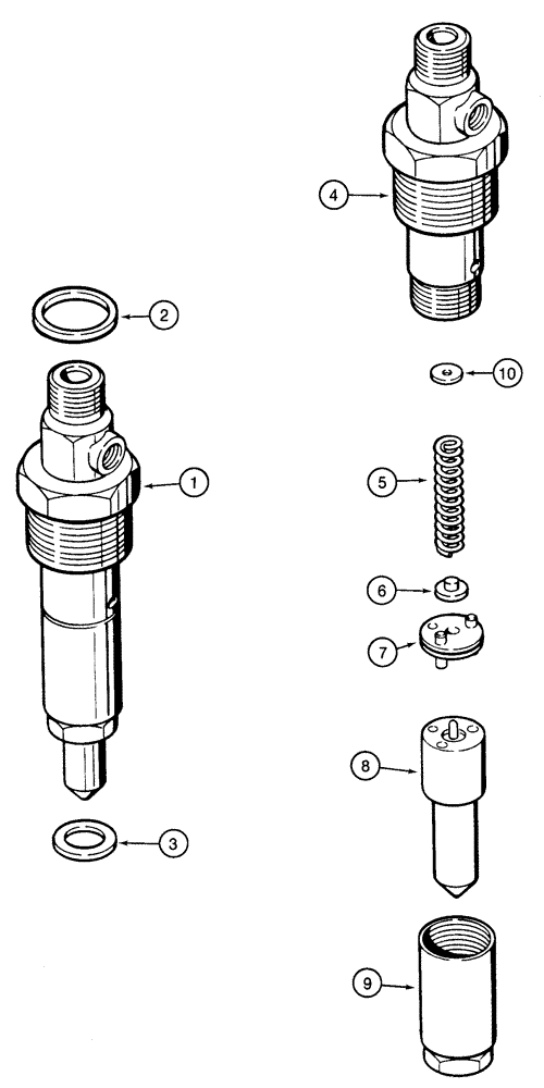 Схема запчастей Case 1150H - (03-11) - FUEL INJECTION - NOZZLE (03) - FUEL SYSTEM