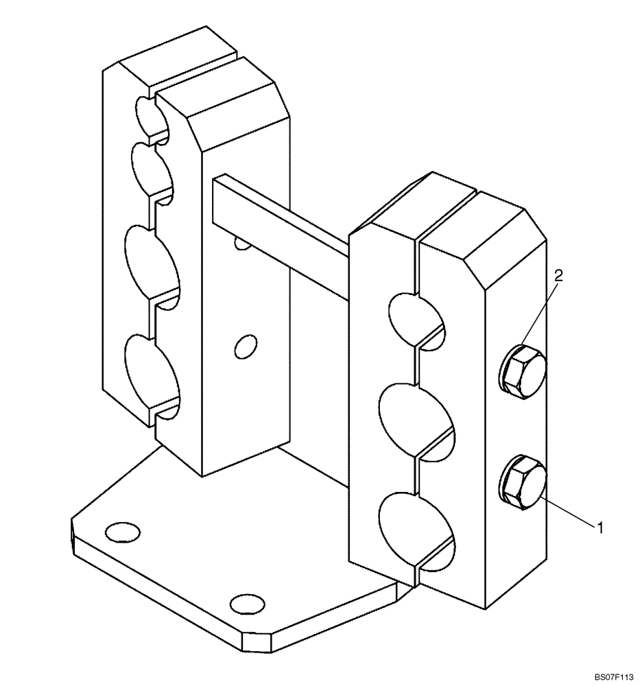 Схема запчастей Case SV216 - (39.100.20) - HOLDER, HOSE (GROUP 67) (ND126753) (39) - FRAMES AND BALLASTING