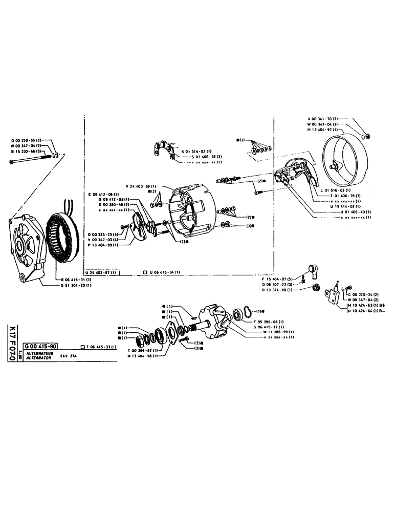 Схема запчастей Case 160CK - (265) - ALTERNATOR (06) - ELECTRICAL SYSTEMS