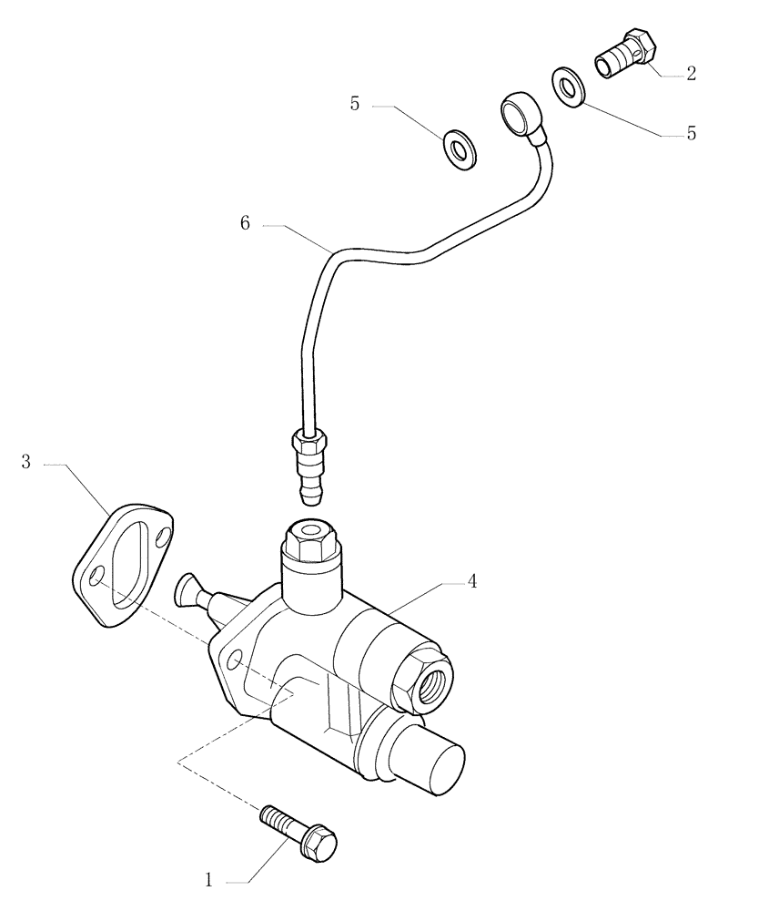 Схема запчастей Case 1850K - (0.201[01]) - FUEL PUMP (01) - ENGINE