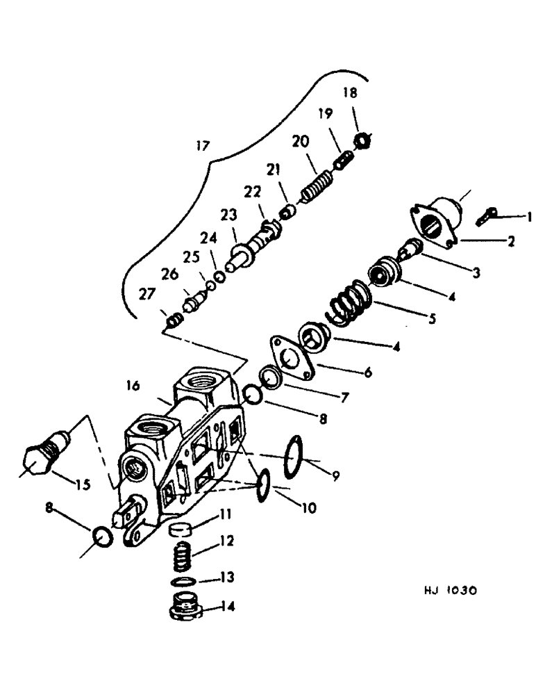 Схема запчастей Case 30YM - (043) - WORKING SECTION, PART NO. 201993 (07) - HYDRAULIC SYSTEM