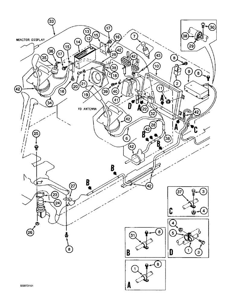 Схема запчастей Case 9020B - (4-026) - CAB ELECTRICAL SYSTEM, CONSOLE, CONTROLLER & AUXILIARY CONTROL HARNESSES, *P.I.N. DAC0202001 & AFTER (04) - ELECTRICAL SYSTEMS