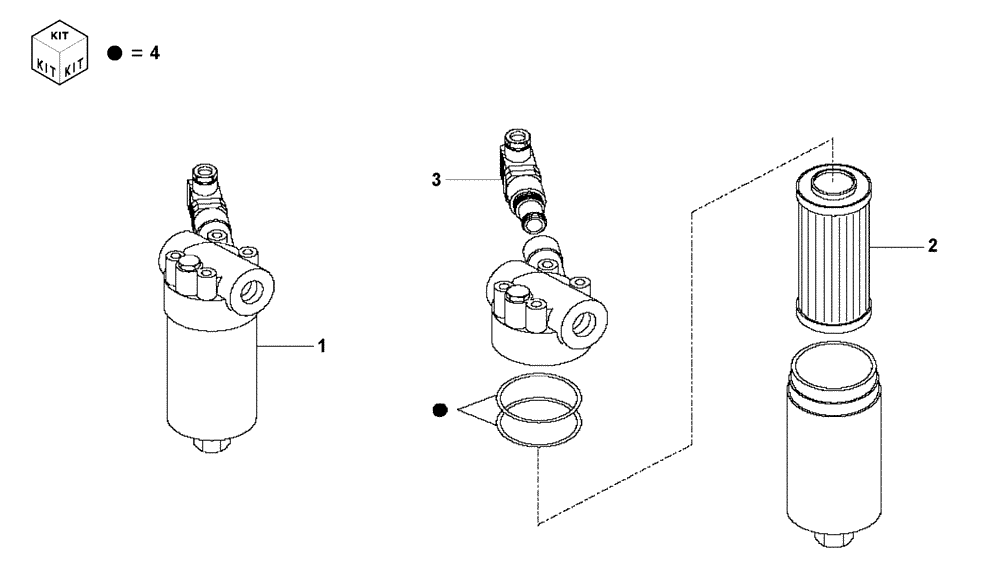 Схема запчастей Case 335 - (47K00000001[001]) - BRAKE SYSTEM - OIL FILTER (89500408467) (09) - Implement / Hydraulics / Frame / Brakes