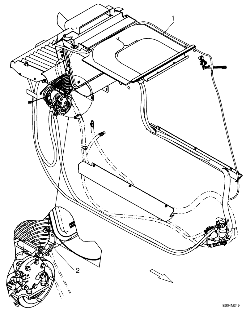 Схема запчастей Case 440CT - (09-39A) - AIR CONDITIONING (09) - CHASSIS