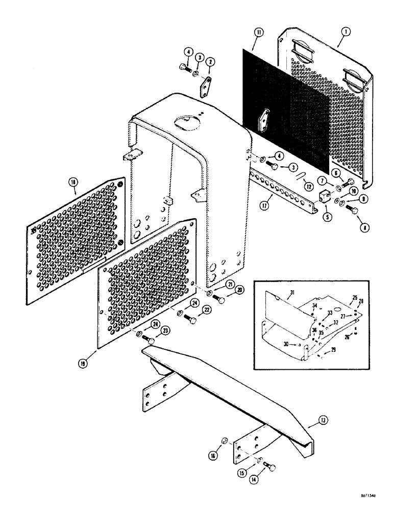 Схема запчастей Case 310G - (138) - FORESTRY ATTACHMENTS (05) - UPPERSTRUCTURE CHASSIS