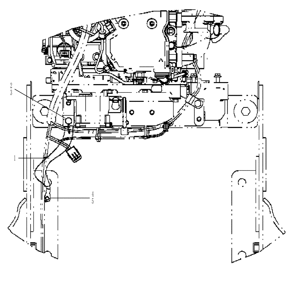 Схема запчастей Case 850L - (04-08) - ENGINE GROUND STRAP (04) - ELECTRICAL SYSTEMS