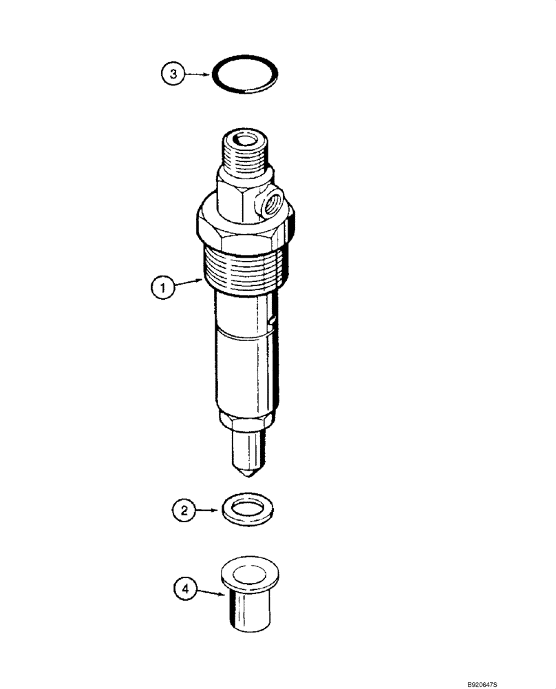 Схема запчастей Case 1845C - (03-12) - FUEL INJECTION - NOZZLE, 4-390 ENGINE (7MM TIP) (03) - FUEL SYSTEM